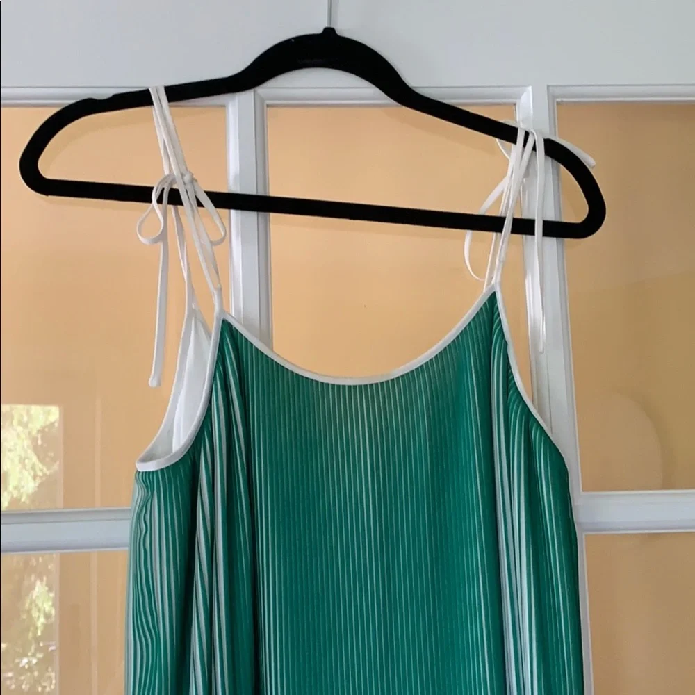 Karen Millen Two Tone Pleated Maxi Dress s 6 - Picture 8 of 14